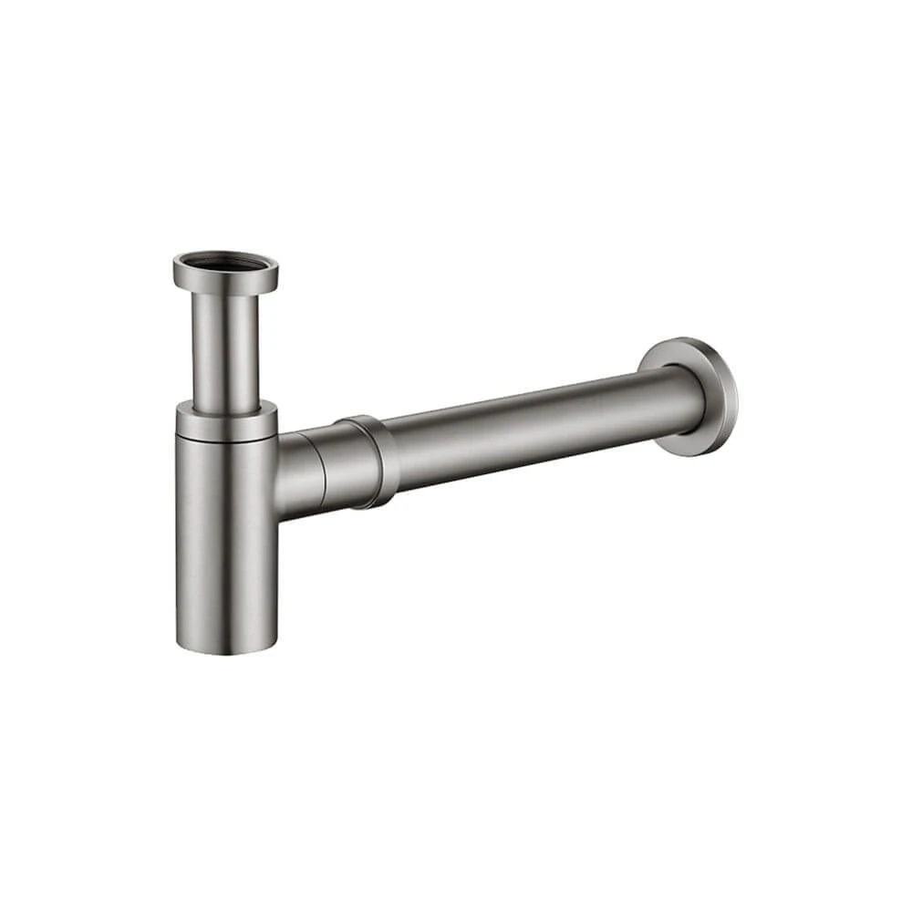 FONTAINE Rosa Bottle Trap Waste Pipe - 40mm - Brushed Nickel