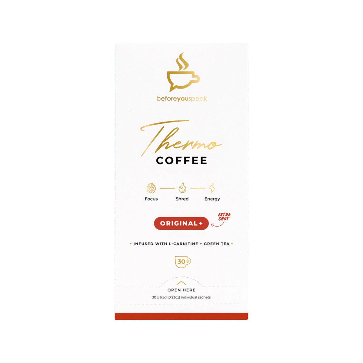 Before You Speak Thermo Coffee Original + Extra Shot 6.5g X 30 Pack