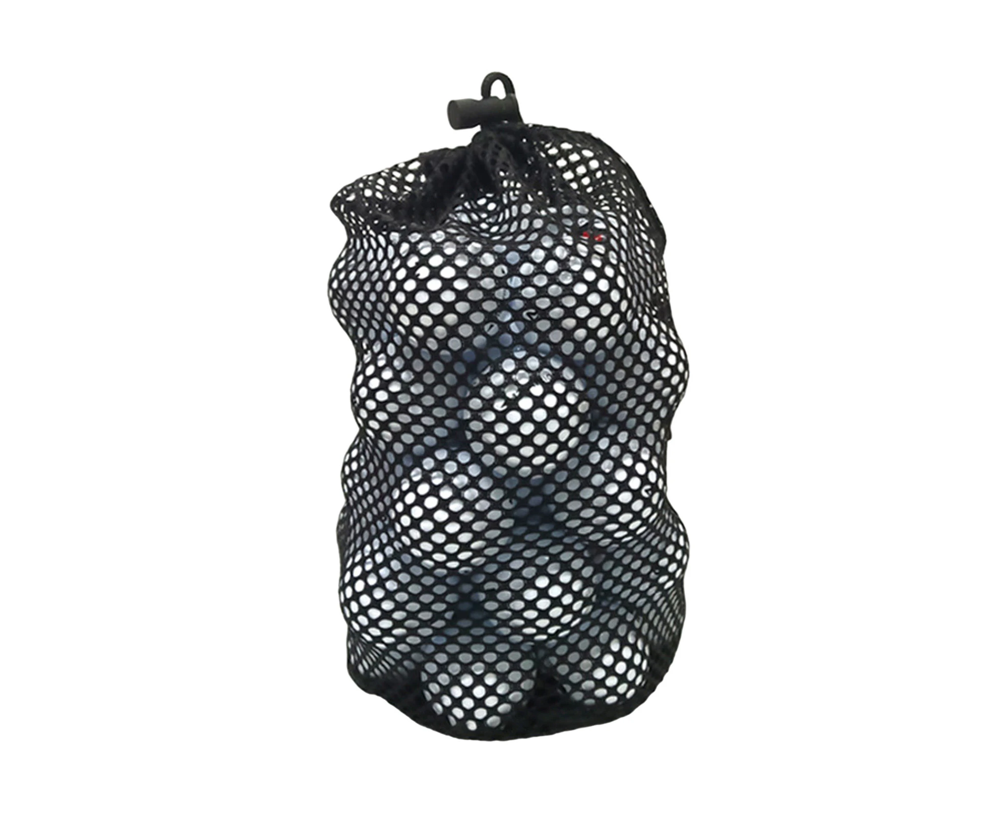 Golf Mesh Bag Large Capacity Wear-resistant Black Mesh Bag Golf Balls Carrying Holder for Golf Course