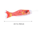 5 X Japanese Carp Windsock, Streamers, Fish Flag, Hanging Decoration For Japanese Sushi Bar, Izakaya Room