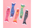 5 X Japanese Carp Windsock, Streamers, Fish Flag, Hanging Decoration For Japanese Sushi Bar, Izakaya Room