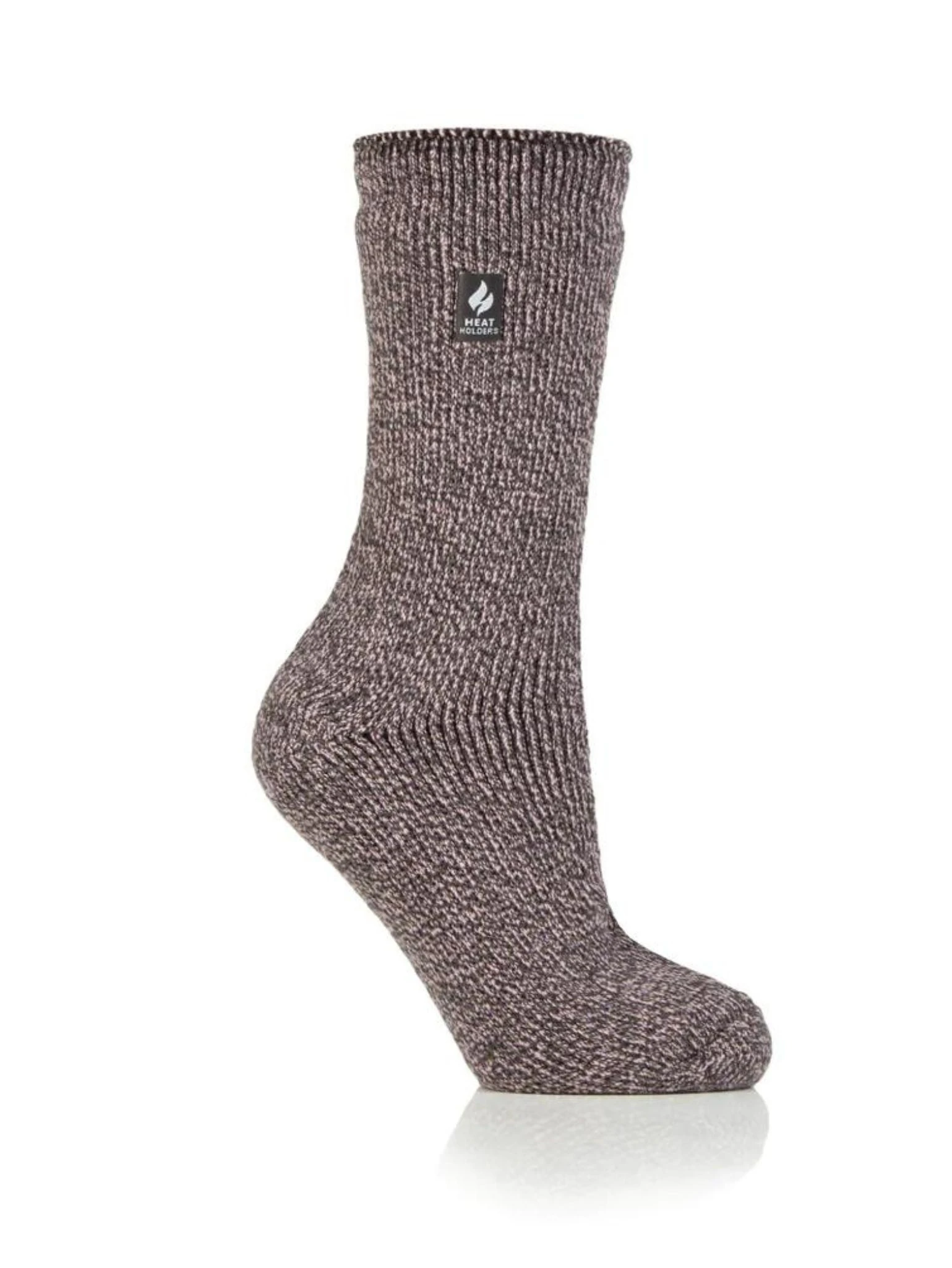 HEAT HOLDERS Original Thermal Merino Wool Blend Socks - Women's - Pink Grey