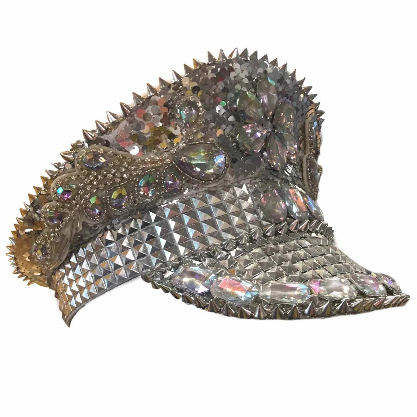 Silver Sequin Festival Hat - Adult