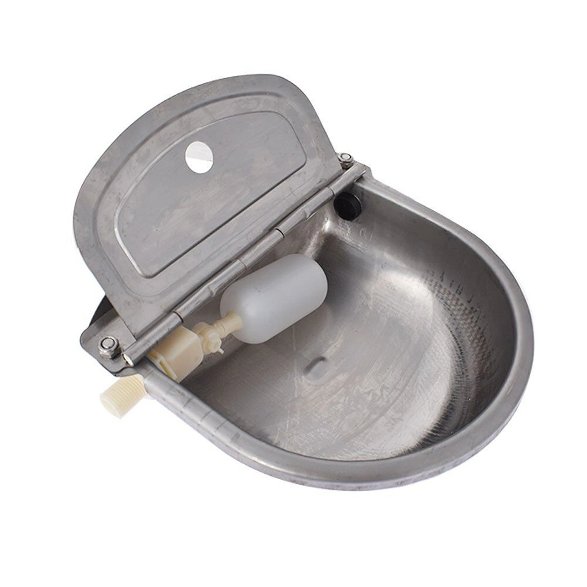 Stainless Water Trough Bowl Automatic Drinking For Dog Horse Chicken Auto Fill