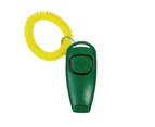 Pet Barking Combo Obedience Puppy Train Skills Dog Training Whistle Clicker Stop - Green