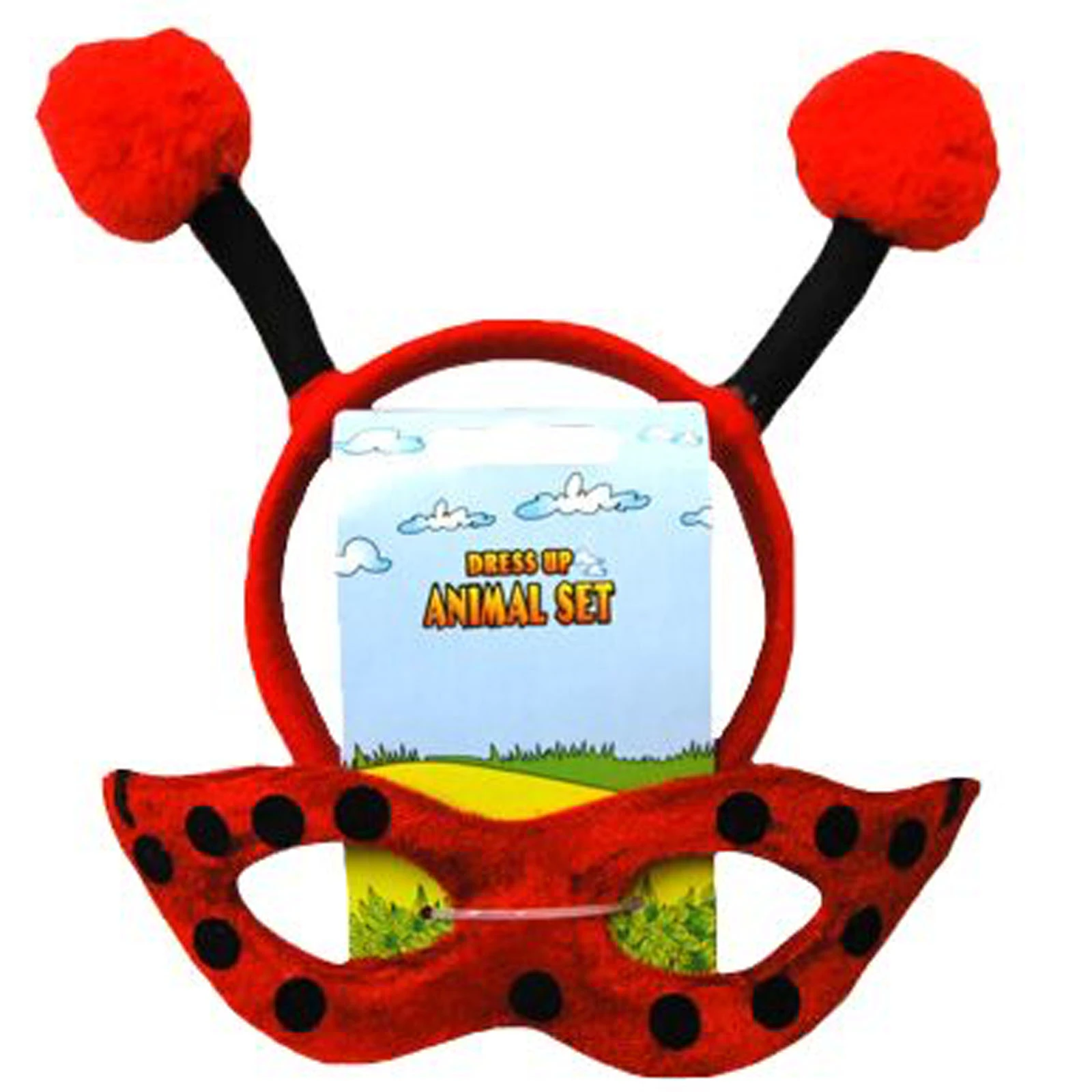 Lady Bug Headband & Mask Set - Child