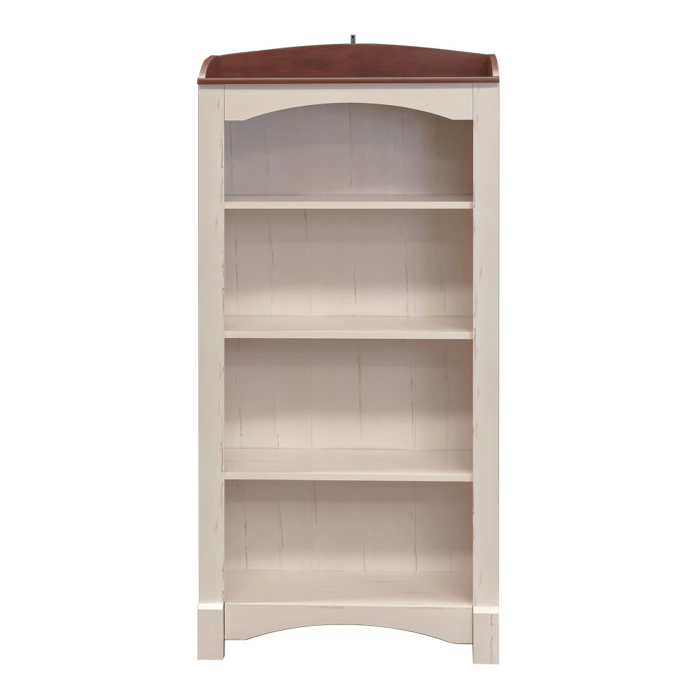 Maestro Furniture Basil Wooden 5-Tier Display Shelf Bookcase Storage Cabinet Antique White