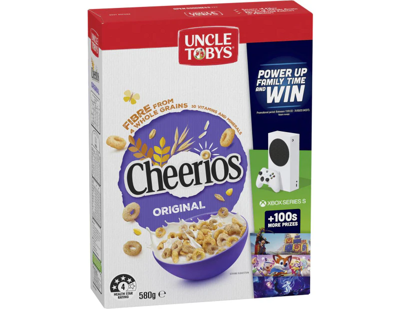 Uncle Tobys Cheerios Breakfast Cereal 580g