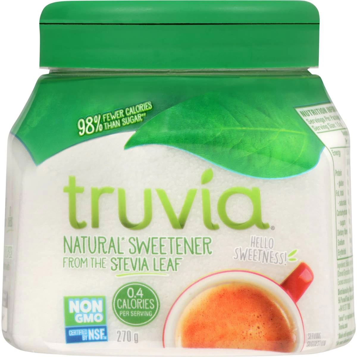 Truvia Natural Sweetener From Stevia Leaf Sugar Alternative 270g