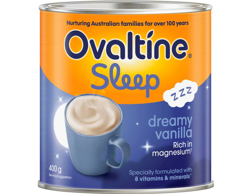 Ovaltine Milk Drink Powder Sleep Dreamy Vanilla Tub 400g