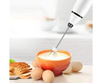 Milk Frother Handheld, USB Rechargeable Electric Foam Maker for Coffee, 3 Speeds Mini Milk Foamer Drink Mixer with 2 Whisks