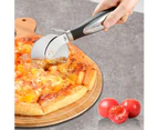 Pizza Cutter, Pizza Cutter Stainless Steel Wheel, Pizza Cutter Wheel for Easy Cutting of Pizza, Round Pizza Cutters Rocker Pies, Waffles, Kitchen