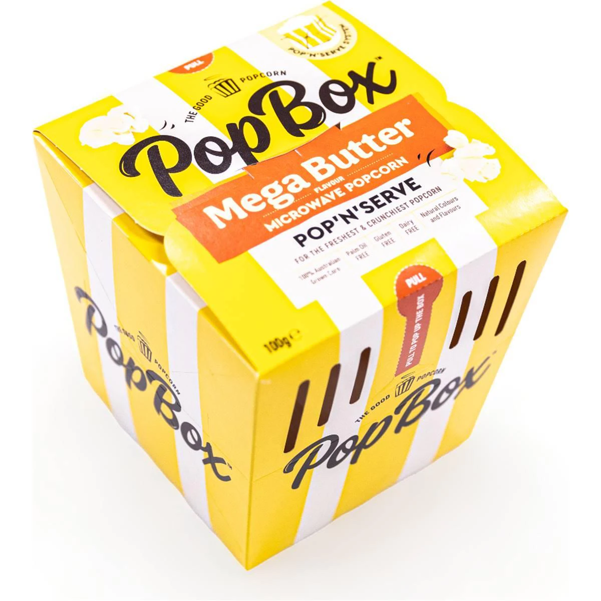 Pop Box Mega Butter Flavour Microwave Popcorn 100g