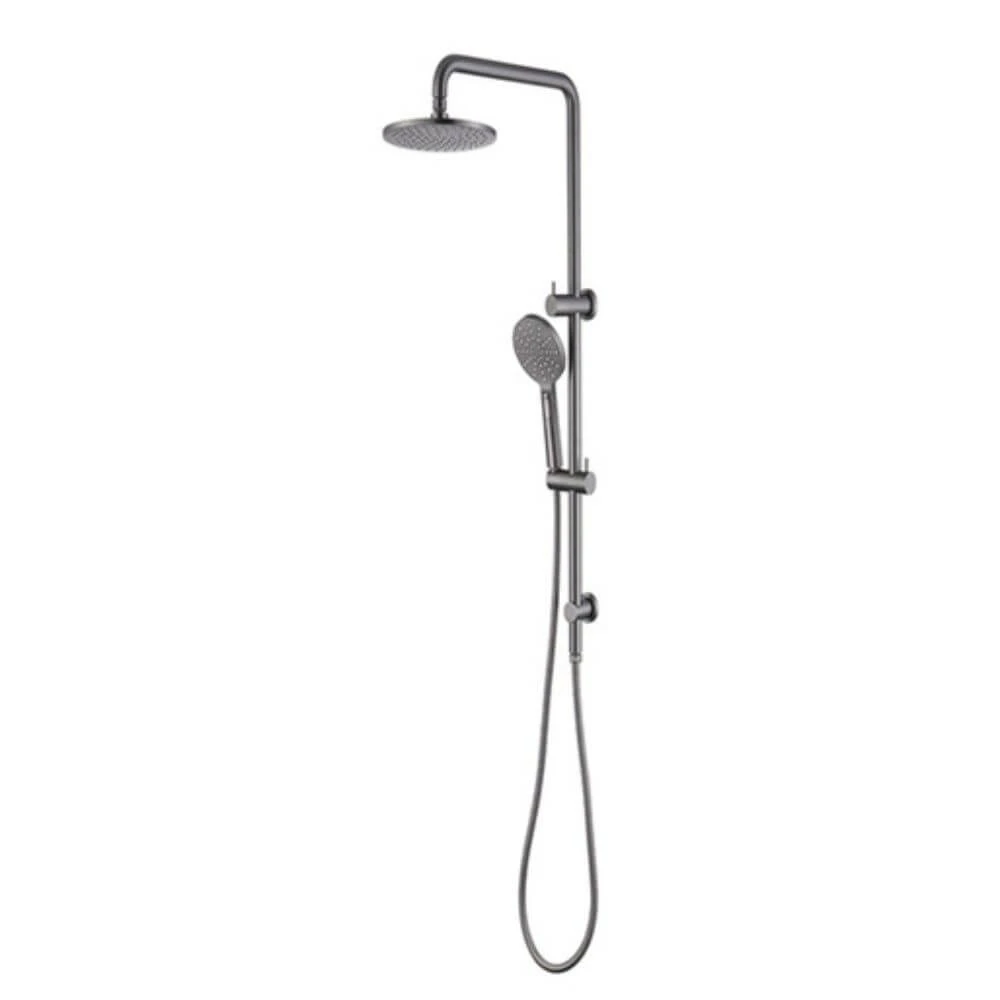 FONTAINE Rosa S-2047BGM Rain Shower Twin with Rail - Head and Handheld - Gun Metal