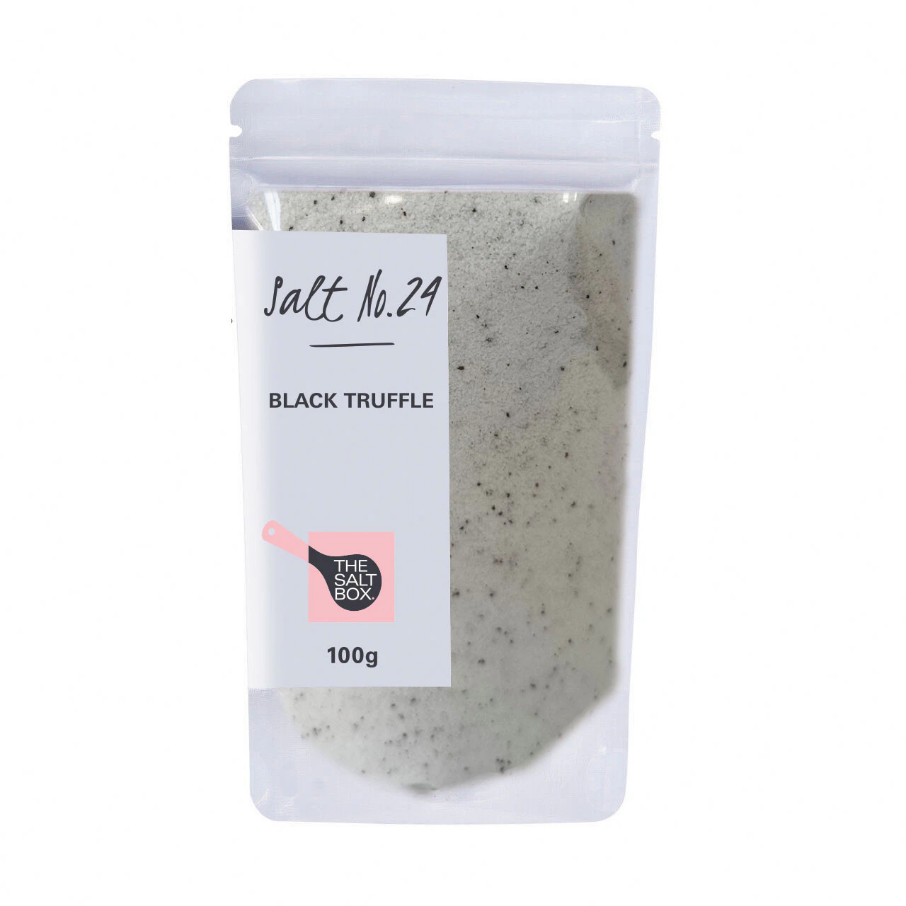 Natural Black Truffle Salt 100g Pouch - The Salt Box