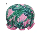 Shower Cap Waterproof Reusable Smooth Elastic Shower Hat for Kitchen-4#