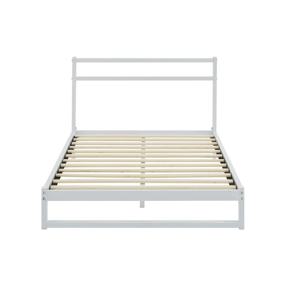 Michelle Metal Bed Frame Single Size White - Single