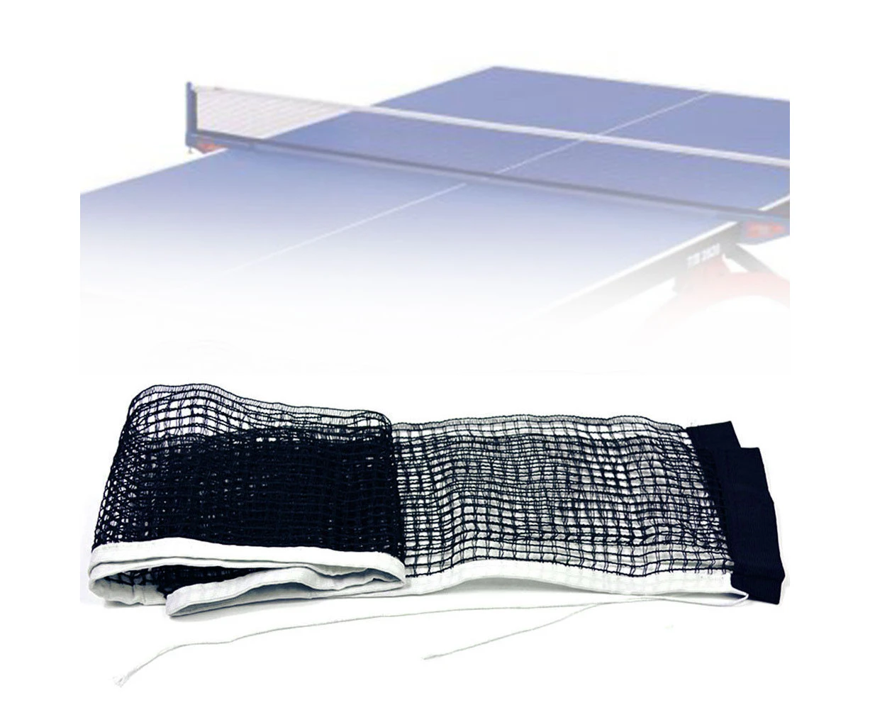 Replacement Waxed String Table Tennis Ping Pong Net Indoor Sports Game Accessory Black + White