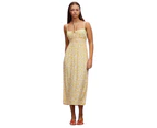 All About Eve | Womens Frida Floral Midi Dress (Yellow)