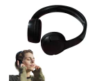 Rechargeable Bluetooth Wireless Headphones On-Ear Stereo Headset Black