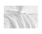 100% Natural Bamboo Quilt Cover Set White - Queen