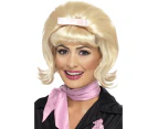 Beehive 50's Flicked Bob Blonde Wig Costume Accessory Size: One Size Fits Most