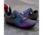 1Pair Cleats Spinning Shoes Impact Resistant Breathable Anti-slip Men Cycling Cleats Shoes for Outdoor Multicolor 42