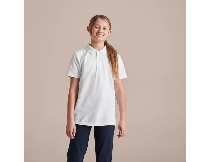 Target Short Sleeve School Polos - White