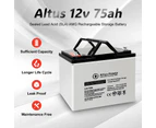 Altus 12V 75ah AGM Battery Deep Cycle SLA Lead Acid Battery