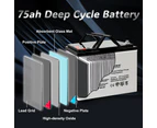 Altus 12V 75ah AGM Battery Deep Cycle SLA Lead Acid Battery