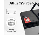 Altus 12V 75ah AGM Battery Deep Cycle SLA Lead Acid Battery