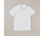 Target Short Sleeve School Polos - White