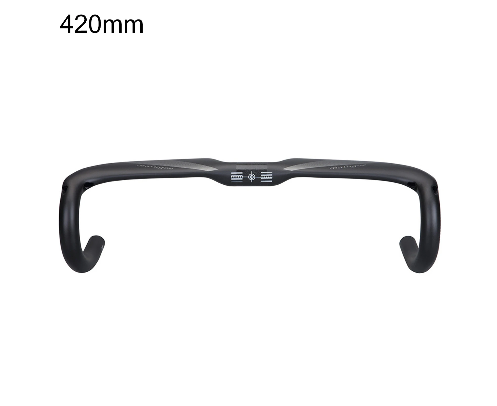 Integrated Handlebar Hard Texture Carbon Fiber Bicycle Handle Bent Bar Bike Part-420mm