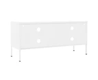 TV Cabinet White 105x35x50 cm Steel