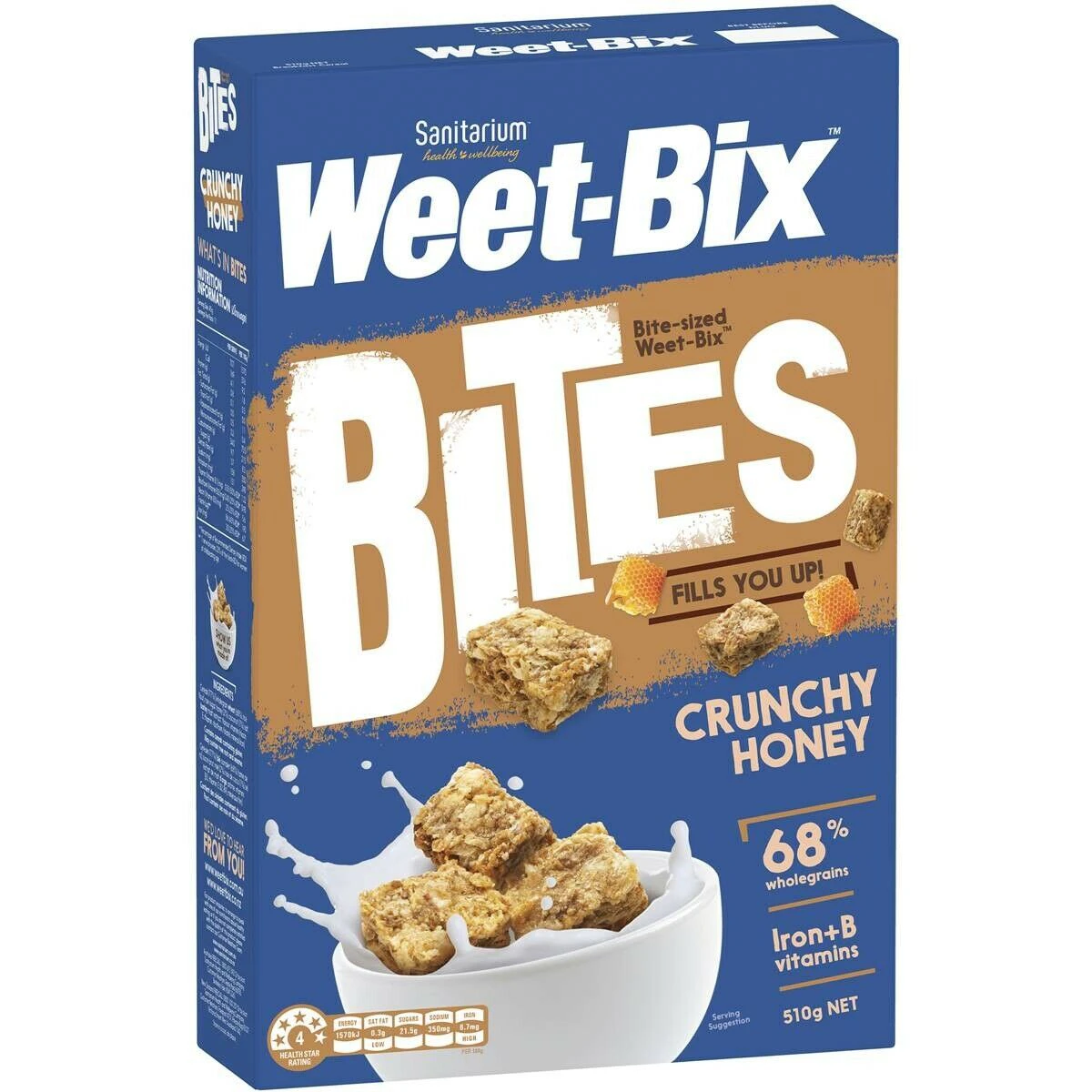 Sanitarium Weetbix Bites Crunchy Honey Cereal 510g