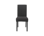 Hyper Cover Jacquard Dining Chair Covers Black - 2 pcs