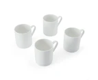 4pc Mikasa Egret Kitchen China Mug/Cup Tableware Dining Set, 380ml, White