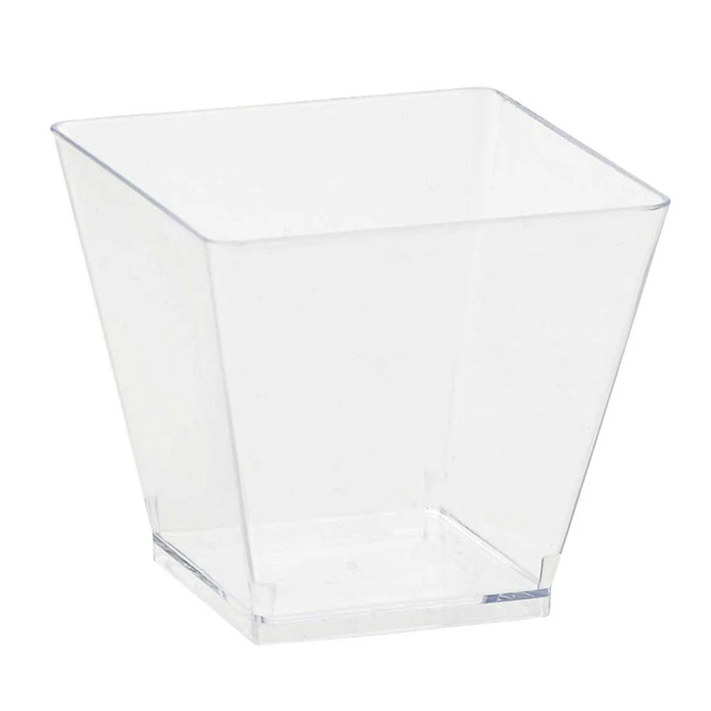 Mini Catering Cocktail Cubes Clear Plastic 40 Pack