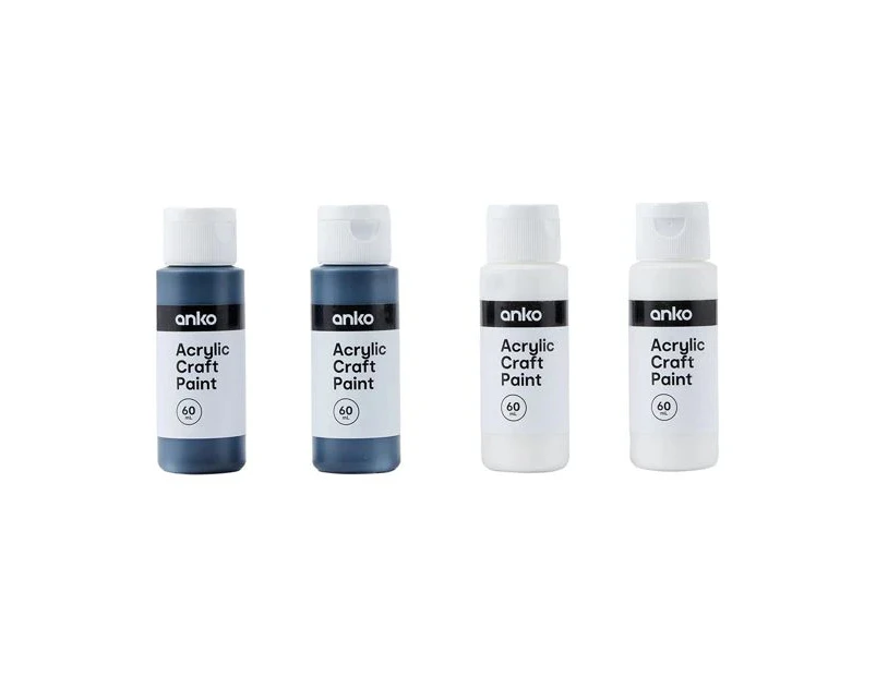 Acrylic Craft Paints, 4 Pack - Anko