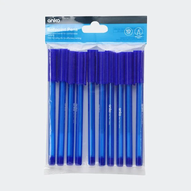 Ballpoint Pens, 10 Pack - Anko