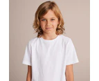 Target Short Sleeve Cotton School T-shirts - White