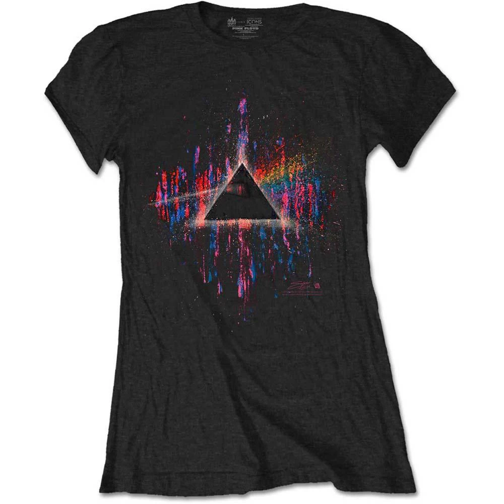 Pink Floyd T-Shirt: Dark Side of the Moon Pink Splatter