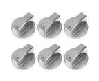 Gas Stove Knobs Cooker Oven Cooktop Metal Switch Control Alloy Home Kitchen - 6x