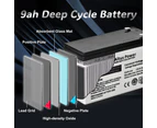 Altus 12V 9ah AGM Battery Deep Cycle SLA Lead Acid Battery