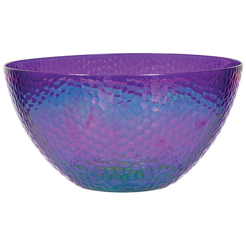 Sparkling Sapphire Plastic Serving Bowl Iridescent x1