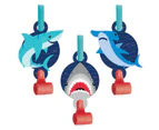 Shark Party Blowouts 8 Pack