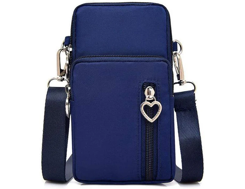 Women Nylon Cell Phone Purse Travel Crossbody Bag Sport Armband Wallet