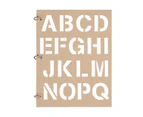 Alphabet & Number Stencil Book - Anko