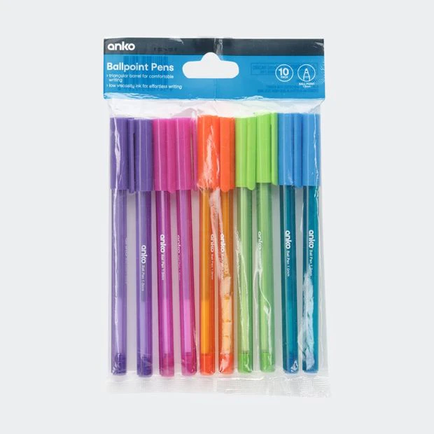 Ballpoint Pens, 10 Pack - Anko