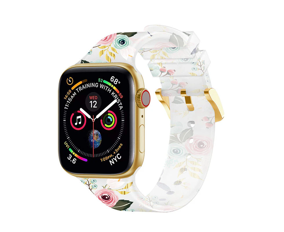 RITCHE Apple Watch Sport Silicone Band Colorful Printed for iWatch -Pattern2